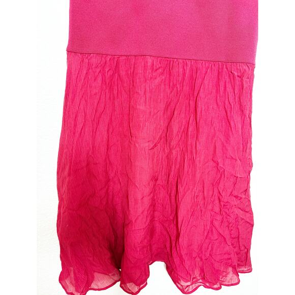 NWT Zara Red Long Combined Knit Dress Size Medium Maxi Stretch Wedding 4192/034 - Picture 9 of 12